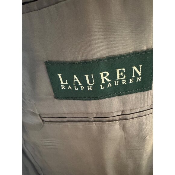 Lauren Ralph Lauren Men Wool Blazer Jacket Gray Houndstooth Pattern 2-Button 48R - Picture 3 of 15